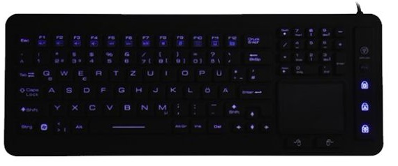 INDATECH SILICONE IP68 INDUSTRIAL KEYBOARD
